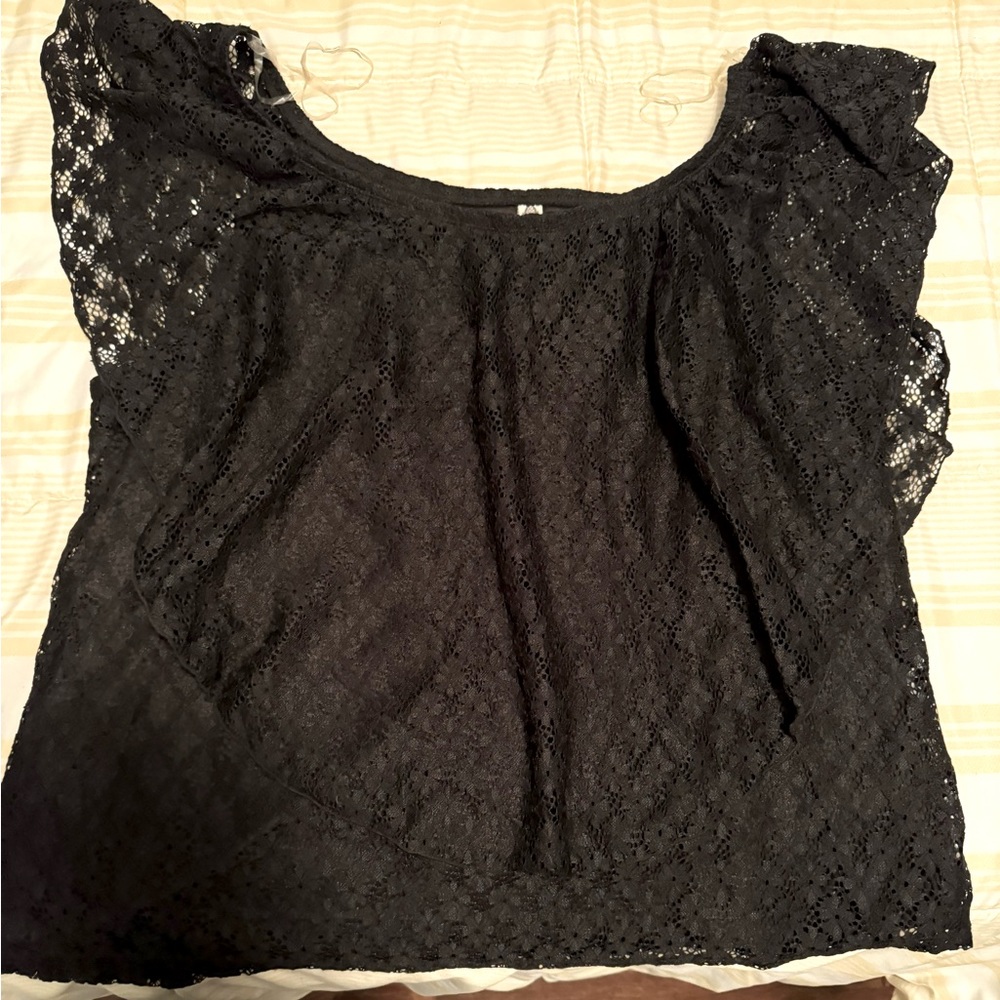 Black American Rag Lace Blouse